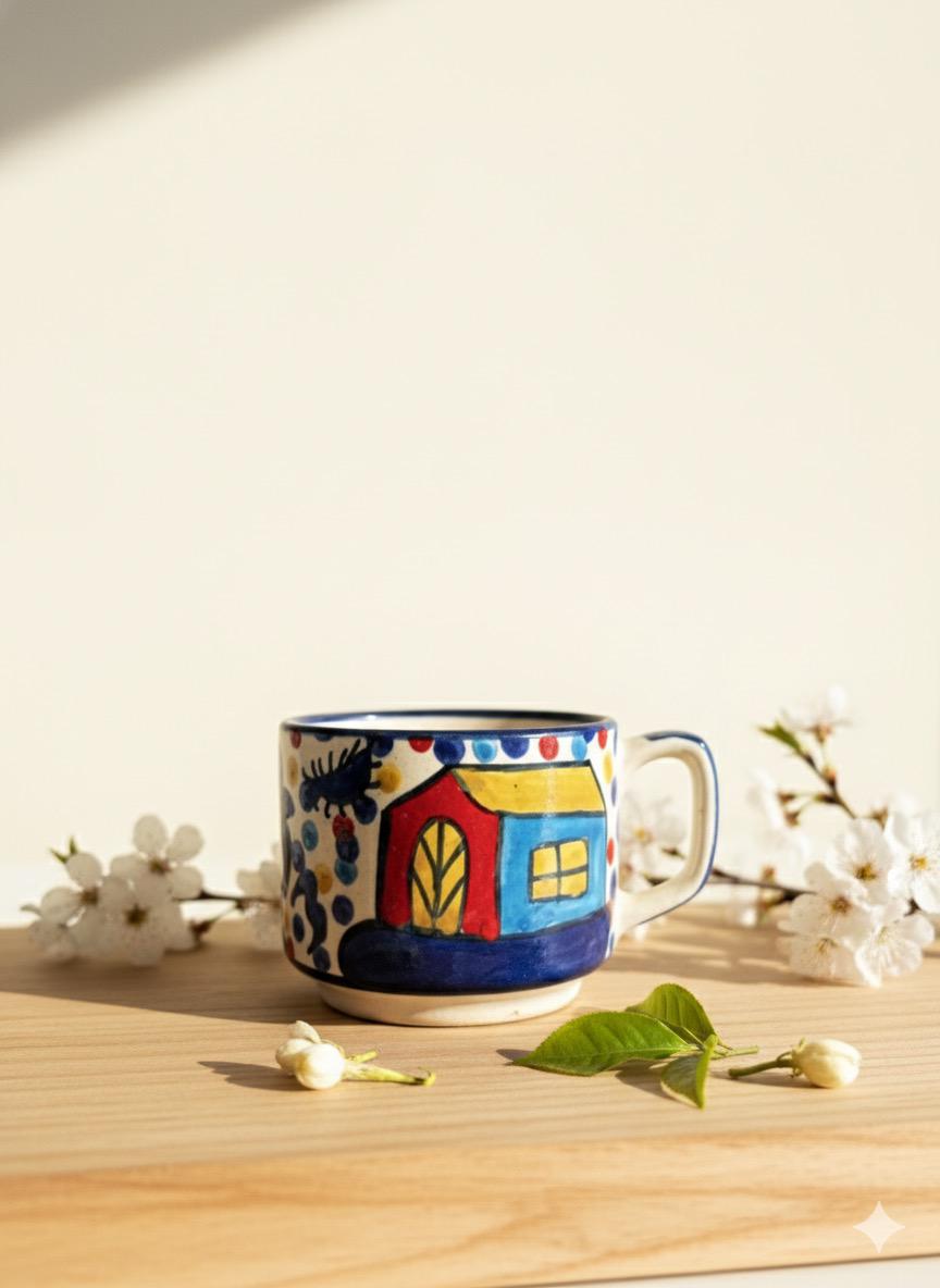 Hut Design Tea Cup Set