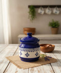 Blue Sapphire Ceramic Jar