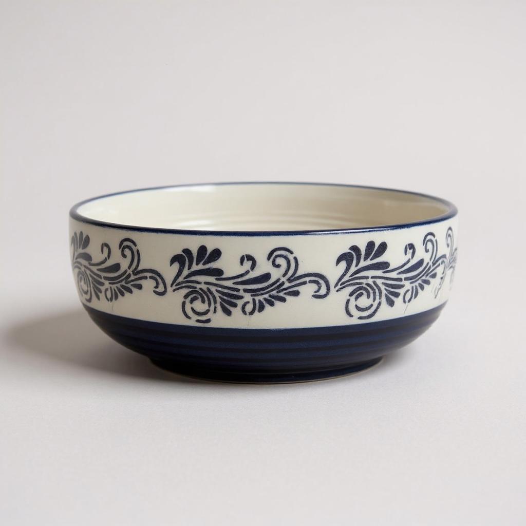 Blue Pattern Serving Bowls