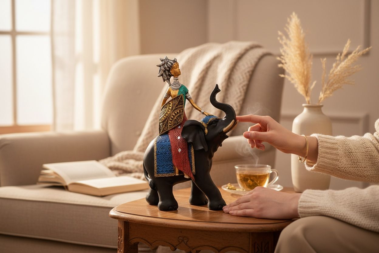 Lady Sitting on an Elephant