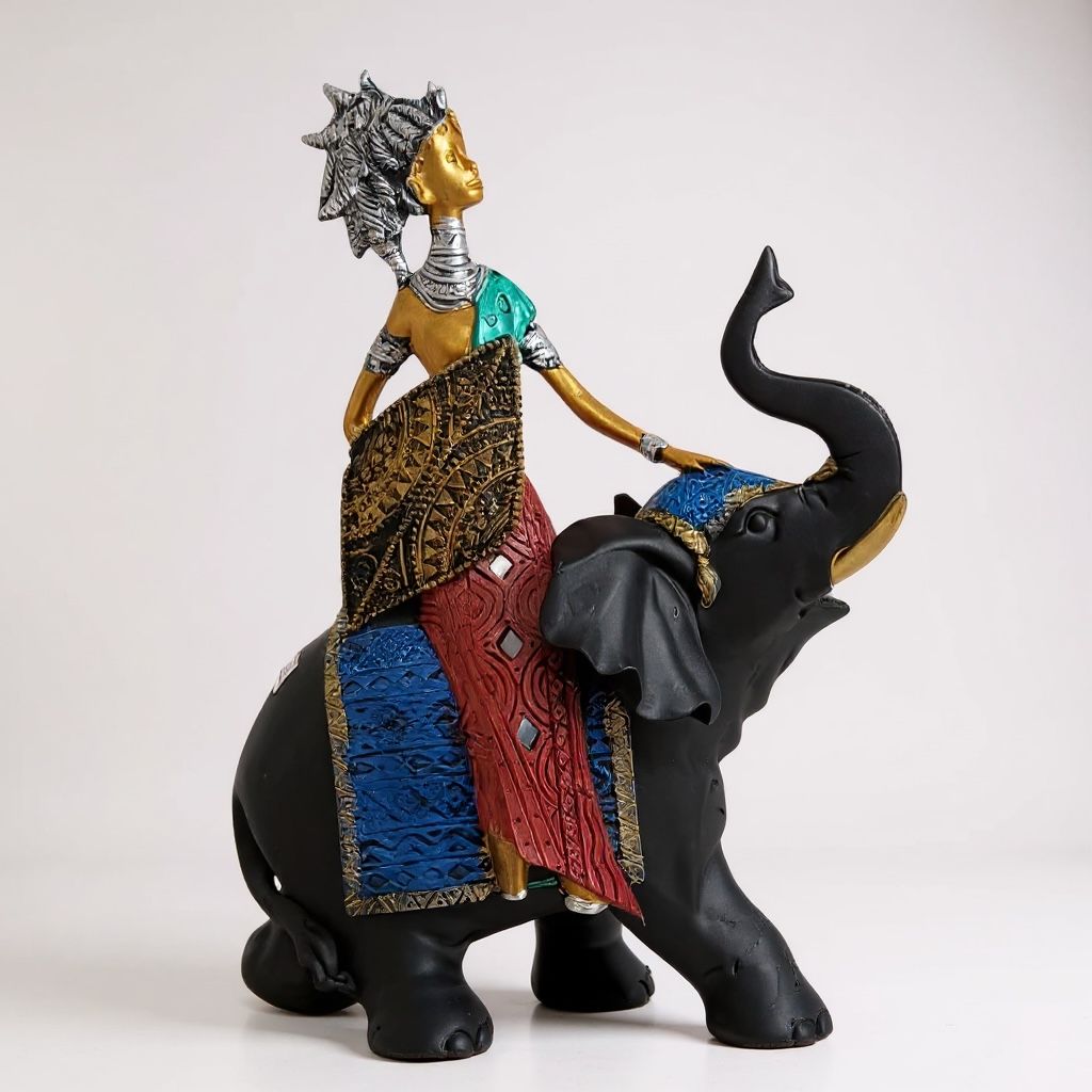 Lady Sitting on an Elephant