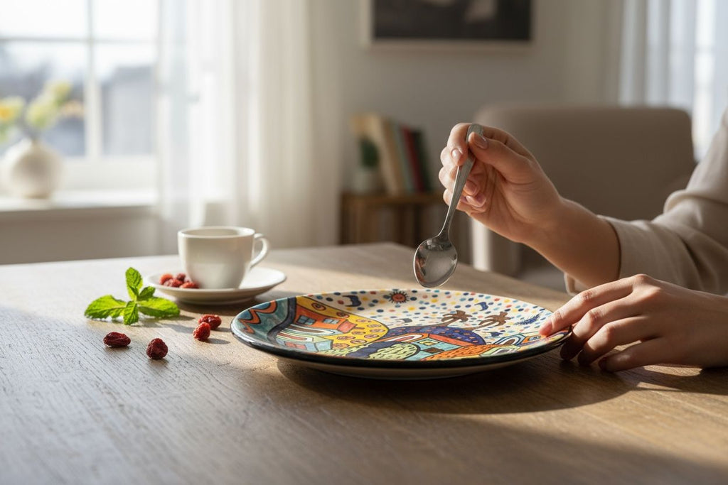 Happy Hut Dinner Plate