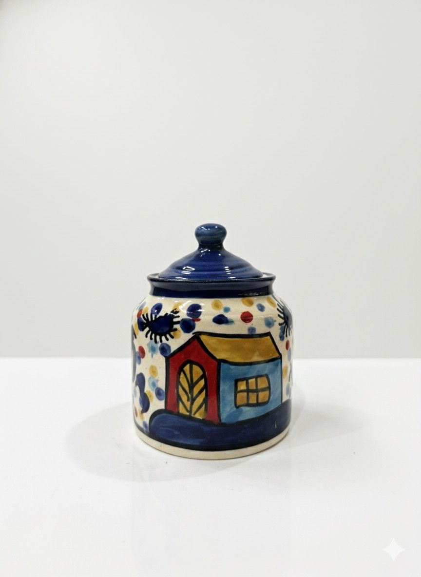 Ceramic Storage Jar 200ml - Hut Design